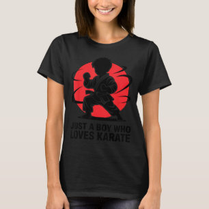Camiseta Solo un chico que ama el karate artes marciales Ka