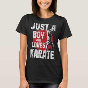 Camiseta Solo un chico que ama el karate - entrenador de ar