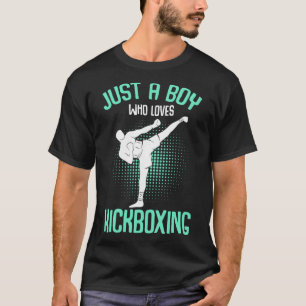 Camiseta Solo un chico que ama el kickboxing Kickboxer niño