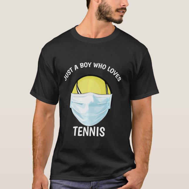 Camiseta Solo un chico que ama el tenis divertido (Anverso)