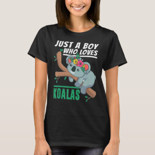 Camiseta Solo un chico que ama el traje de oso Koalas Koala
