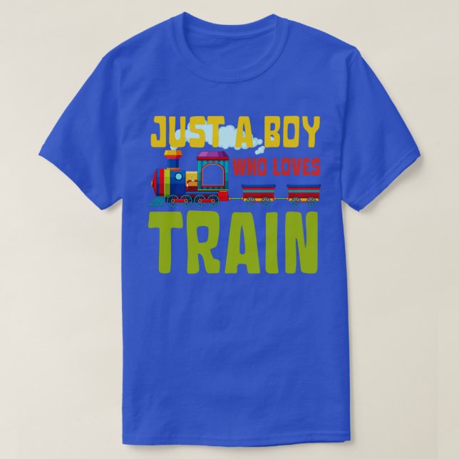 Camiseta Solo un chico que ama el tren 1 (Diseño del anverso)