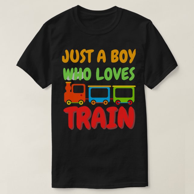 Camiseta Solo un chico que ama el tren 6 (Diseño del anverso)