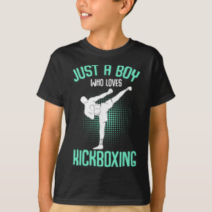 Camiseta Solo un chico que ama Kickboxing Kickboxer Niños C