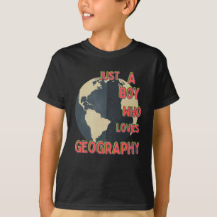 Camiseta Solo un chico que ama la geología de la ciencia de