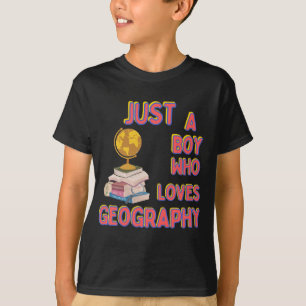 Camiseta Solo un chico que ama la geología de la ciencia de