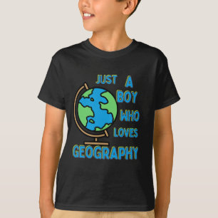 Camiseta Solo un chico que ama la geología de la ciencia de