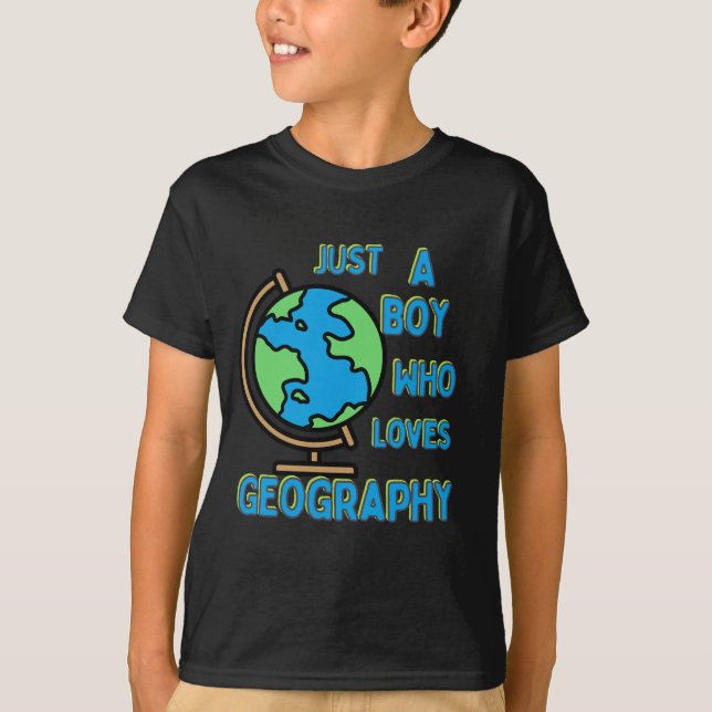 Camiseta Solo un chico que ama la geología de la ciencia de (Anverso)