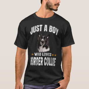 Camiseta Solo un chico que ama la marioneta de perros de la