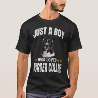 Camiseta Solo un chico que ama la marioneta de perros de la
