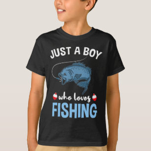 Camiseta Solo un chico que ama la pesca