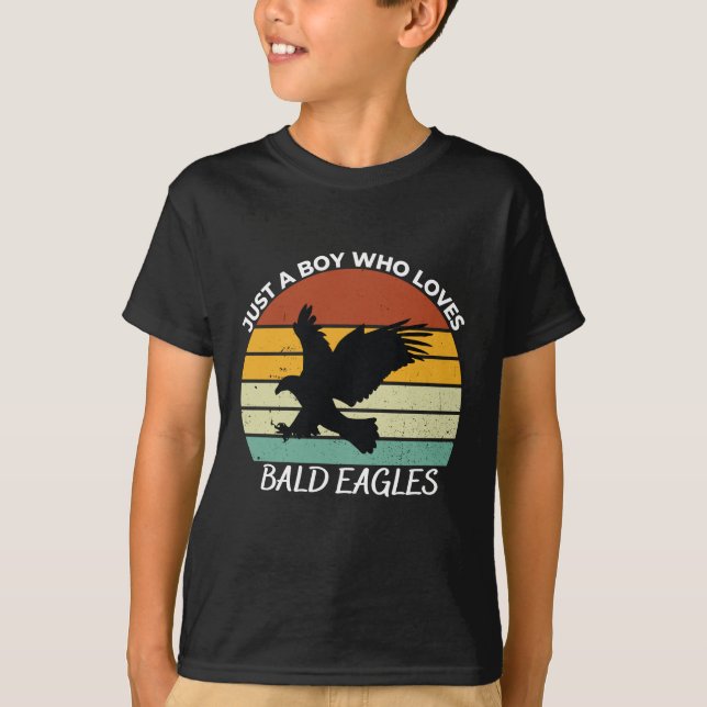 Camiseta Solo un chico que ama las águilas calvas (Anverso)