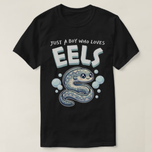 Camiseta Solo un chico que ama las anguilas Kawaii Vida Mar