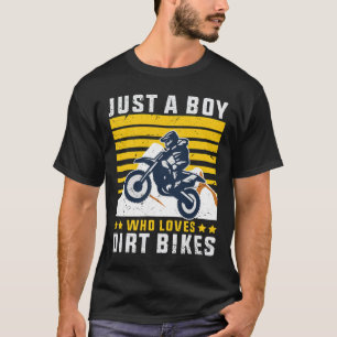 Camiseta Solo un chico que ama las bicicletas sucias