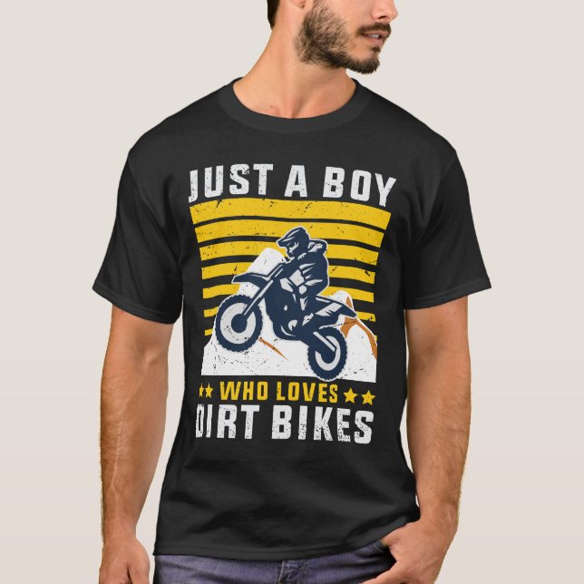 Camiseta Solo un chico que ama las bicicletas sucias (Anverso)