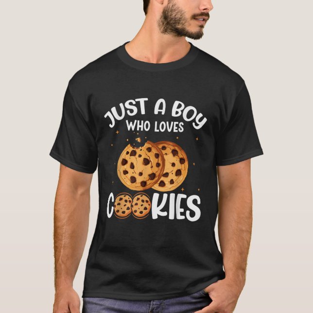 Camiseta Solo un chico que ama las galletas (Anverso)