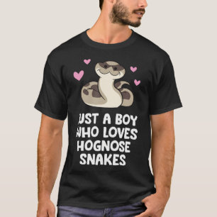Camiseta Solo un chico que ama las serpientes hognose