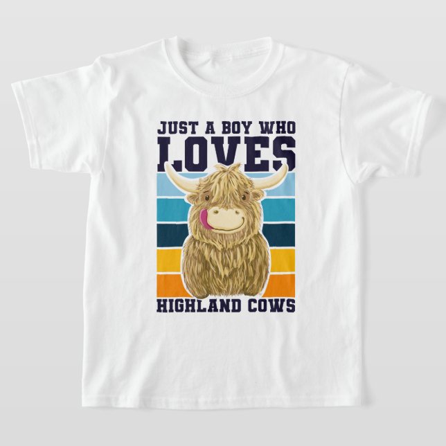 Camiseta Solo un chico que ama las vacas de la región (Distribución)