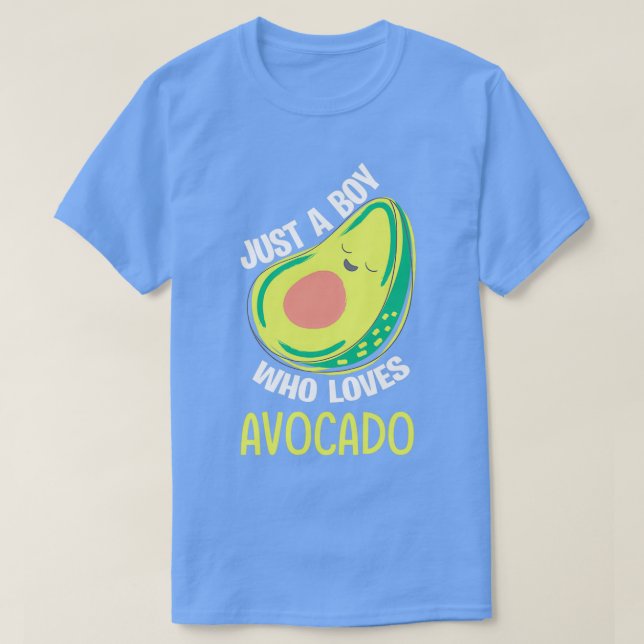 Camiseta Solo un chico que ama los aguacates 1 (Diseño del anverso)