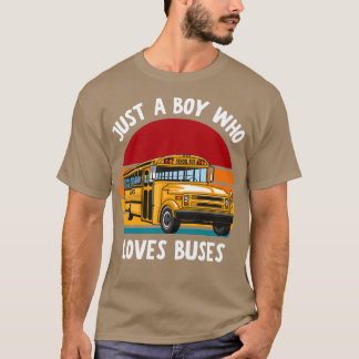 Camiseta Solo un chico que ama los autobuses 1