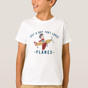 Camiseta Solo un chico que ama los aviones, Piloto Divertid