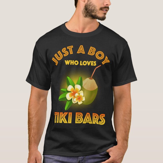 Camiseta Solo un chico que ama los bares de Tiki (Anverso)
