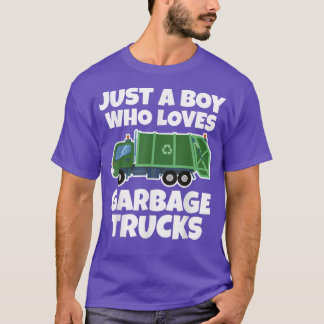 Camiseta Solo un chico que ama los camiones de basura