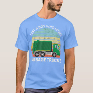 Camiseta Solo un chico que ama los camiones de basura 1365