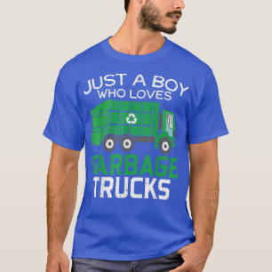 Camiseta Solo un chico que ama los camiones de basura basur