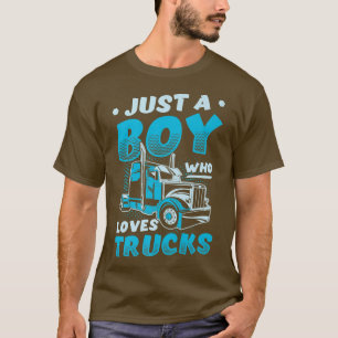 Camiseta Solo un chico que ama los camiones, Fiestas de cam