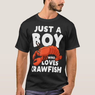 Camiseta Solo un chico que ama los cangrejos de río