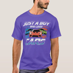 Camiseta Solo un chico que ama los coches Coche clásico Sup