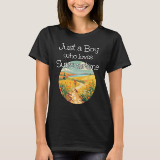 Camiseta Solo un chico que ama los días de verano con carne