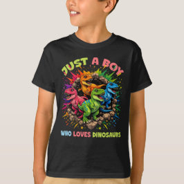Camiseta Solo un chico que ama los dinosaurios