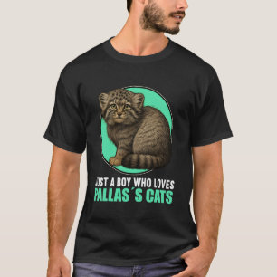 Camiseta Solo un chico que ama los gatos de Manul Pallas