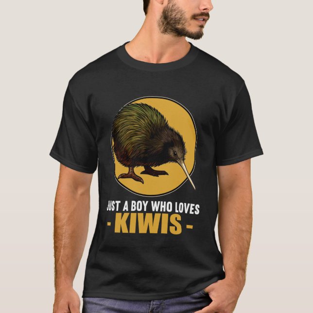 Camiseta Solo un chico que ama los kiwis Kiwi (Anverso)