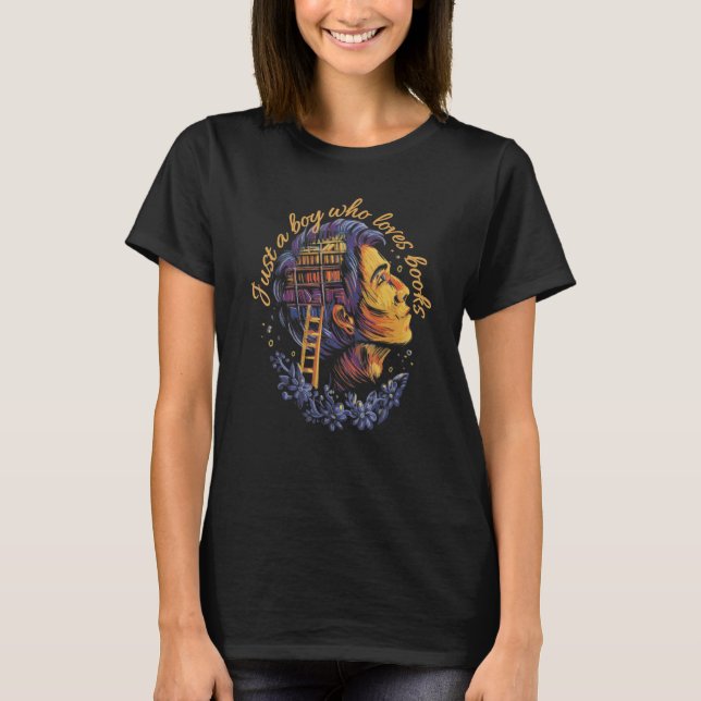 CAMISETA SOLO UN CHICO QUE AMA LOS LIBROS (Anverso)