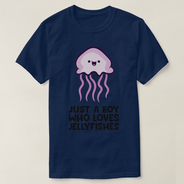 Camiseta Solo un chico que ama los medusas (Diseño del anverso)