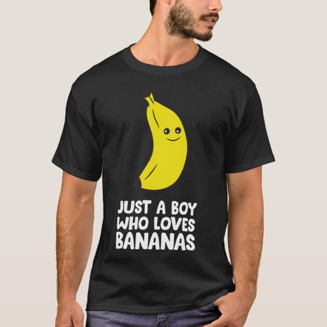 Camiseta Solo un chico que ama los plátanos (Anverso)