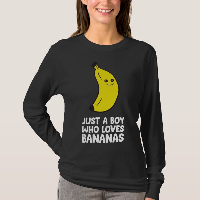 Camiseta Solo un chico que ama los plátanos (Anverso)