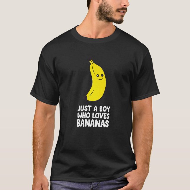 Camiseta Solo un chico que ama los plátanos (Anverso)