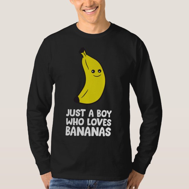 Camiseta Solo un chico que ama los plátanos (Anverso)
