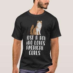 Camiseta Solo un chico que ama los rizos norteamericanos