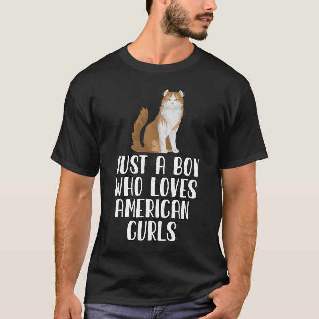 Camiseta Solo un chico que ama los rizos norteamericanos (Anverso)