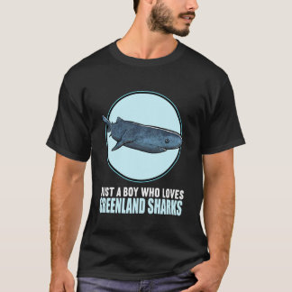 Camiseta Solo un chico que ama los tiburones de Groenlandia