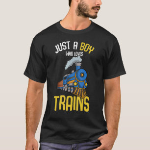 Camiseta Solo un chico que ama los trenes Tren Locomotor To