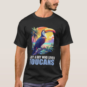 Camiseta Solo un chico que ama los tucanes. Tucanes Tucán