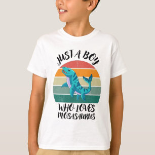 Camiseta Solo un chico que ama Mosasaurus 2026,