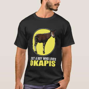 Camiseta Solo un chico que ama okapis okapi
