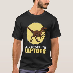 Camiseta Solo un Chico que Ama Raptors Raptor